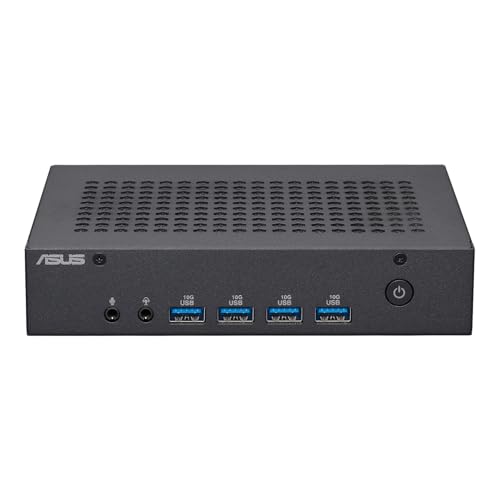 ASUS ExpertCenter PN43-SN200AD Mini Ordinateur de Bureau (processeur Intel N200, Carte Graphique Intel UHD, mémoire DDR4 4 Go, M2 128 Go, NVMe PCIe 4.0 SSD, WiFi 6E, Bluetooth 5.2, Windows 11 Pro,