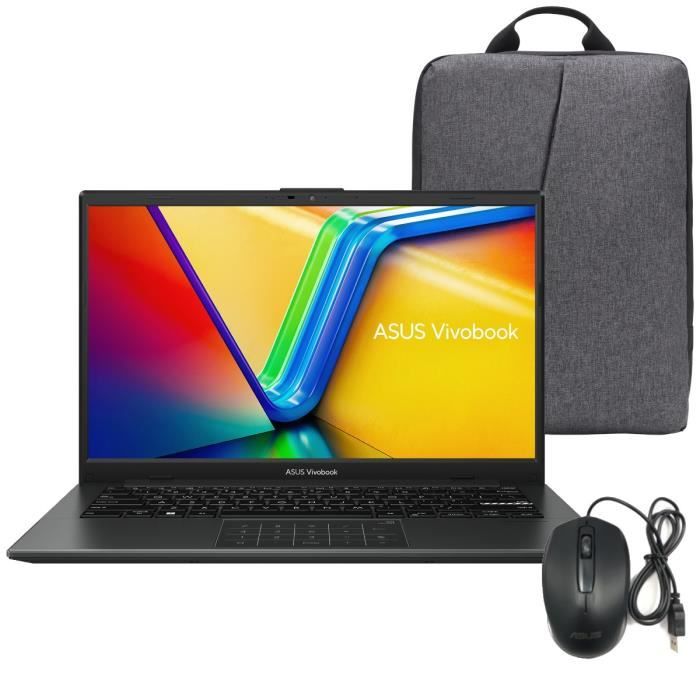 PC Portable ASUS VivoBook 14 S1404 Win 11 14 FHD 60Hz AMD Ryzen 5 7520U RAM 16Go 512Go SSD Sacoche Souris
