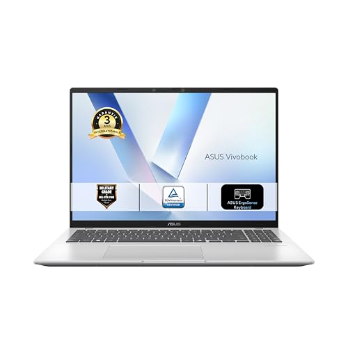 ASUS Vivobook 16 Copilot PC S1607KA-MB068W 16 Pouces WUXGA 60Hz PC Portable (AMD Ryzen 7 350 Processeur 2.0GHz, 16GB DDR5, 512GB SSD, AMD Radeon Graphics) Windows 11 Home Clavier AZERTY Rétroéclairé