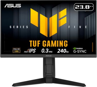 Asus Moniteur ASUS TUF Gaming 23,8 Full HD 240 Hz Fast IPS G-SYNC FreeSync HDR10 Black
