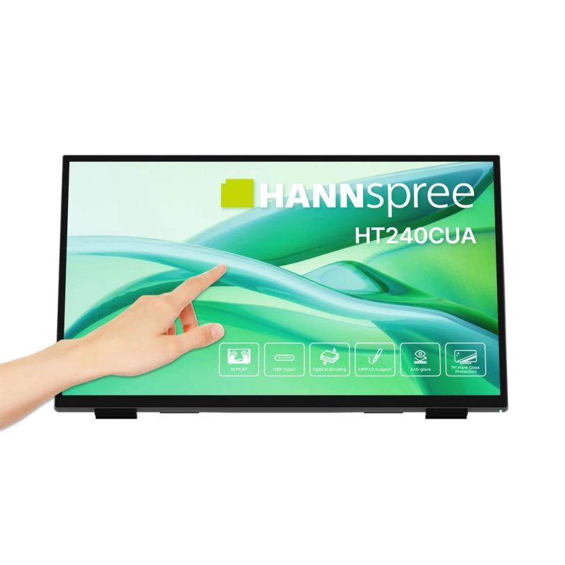 Hannspree Écran PC Hannspree HT240CUA 23,8 Full HD 100Hz VA Tactile 6ms Haut-parleurs USB HDMI DisplayPort