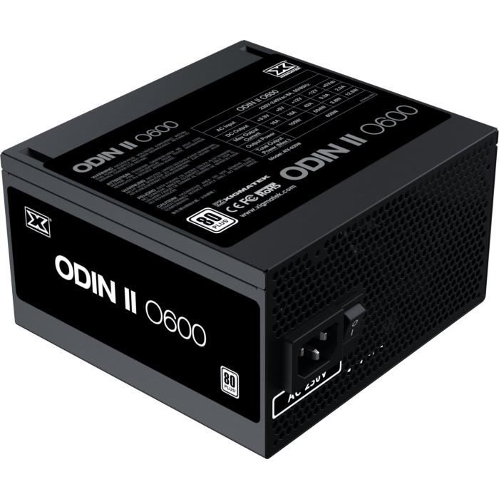 XIGMATEK - Odin II O600 - 600W - - Non modulaire - Ventilateur 120mm - Black