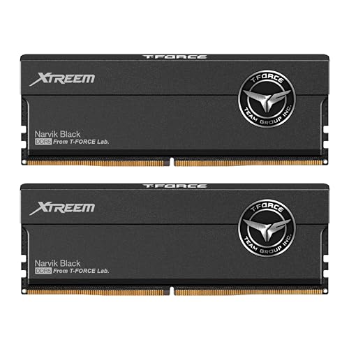 TEAMGROUP T-Force Xtreem FFXD548G8000HC38EDC01 Mémoire RAM DDR5 48 Go (2 x 24 Go) 8000 MHz PC5-64000 CL38 M-DIE pour chipset série 600 700 XMP 3.0 Ready Noir