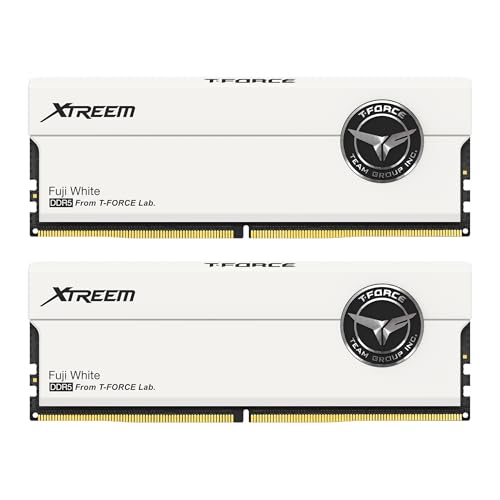TEAMGROUP T-Force XTREEM FFWD532G7600HC36FDC01 Mémoire RAM DDR5 32 Go (2 x 16 Go) 7600 MHz PC5-60800 CL36 A-DIE pour chipset série 600 700 XMP 3.0 Ready White