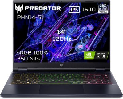 gaming Predator Helios Neo 14 PHN14 51 71R7 14 WQXGA 120 Hz Intel Core Ultra 7 32 Go RAM 1 To SSD Nvidia GeForce RTX 4060 Black
