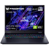 gaming Predator Helios Neo 18 AI PHN18 72 99MT 18 LCD 240 Hz Intel Core Ultra 9 32 Go RAM 1 To SSD Nvidia GeForce RTX 5070 Black
