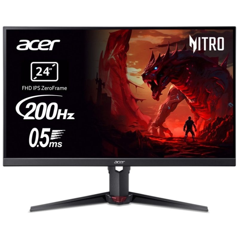 Acer Écran PC Acer XV240YX1BMIIPRX 23,8 Full HD 200Hz IPS Réglable Haut-parleurs 0,5ms