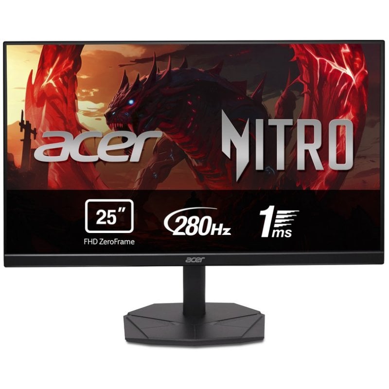 Acer Écran PC Acer Nitro KG251QZ1biip 24,5 Full HD 280Hz VA FreeSync Premium HDR10 1ms VRB
