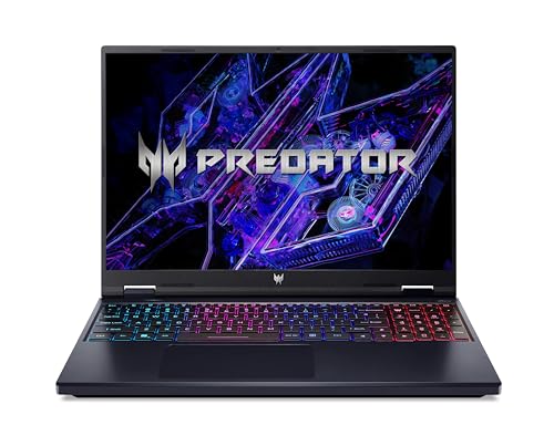 Acer Predator Helios Neo 16 (PHN16-72-93HB) Ordinateur portable de jeu, écran WQXGA IPS 240 Hz, Intel Core i9-14900HX, RAM 32 Go, SSD 1 To, NVIDIA GeForce RTX 4070, Windows 11, disposition QWERTZ