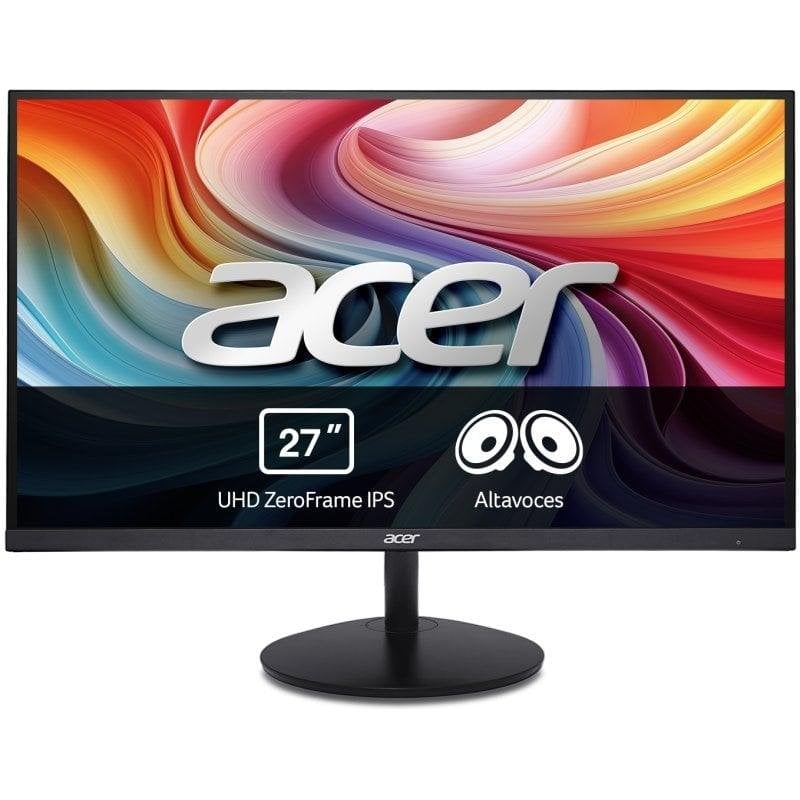 Acer Écran PC Acer SA272KBMIIPX 27 Ultra HD 4K 60Hz IPS AdaptiveSync Haut-parleurs Zeroframe VESA