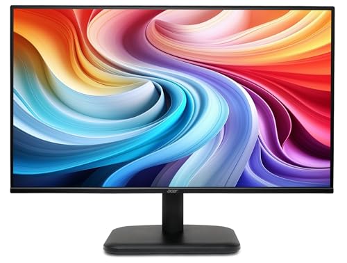 Acer EK241YGbif, Écran PC 23.8 Full HD IPS, 120Hz (1920x1080, AdaptiveSync, 1ms VRB, 250 Nits, Comfyview, BlueLightShield, Flicker-Less, 1xVGA 1xHDMI 1.4) Moniteur PC, Couleur Noir