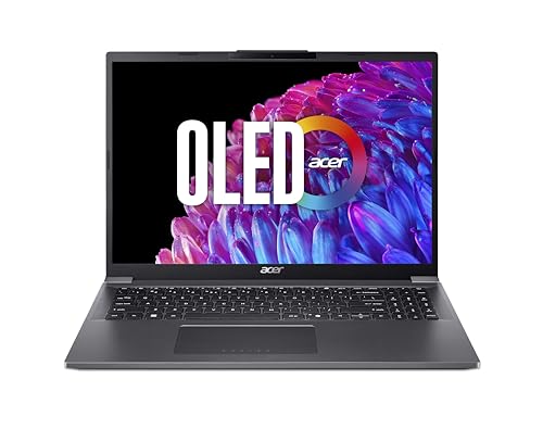 acer Aspire 16 I PC Portable 16 WUXGA OLED 120 Hz I Intel Core Ultra 5 115U I 16Go RAM I 512Go SSD I Intel Graphics I Windows 11 Home I Clavier FR AZERTY I Gris I A16-71M-59ZC