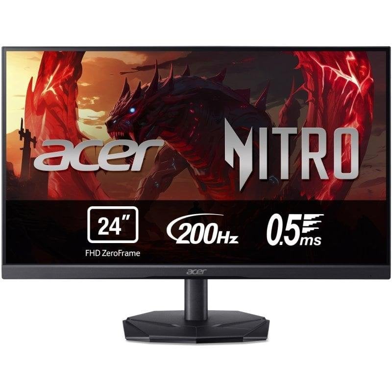 Acer Écran PC Acer Nitro KG241YX3BIP 23,8 Full HD 200Hz VA FreeSync Premium HDR10 0,5ms
