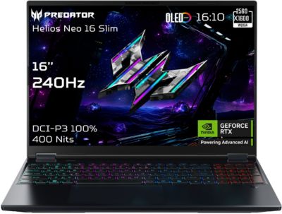 Pc Gamer ACER Predator Phn16s-71-72l8 16 Intel Core Ultra 7 255hx Nvidia Geforce Rtx 5070 16 Go Ram Ddr7 1 To