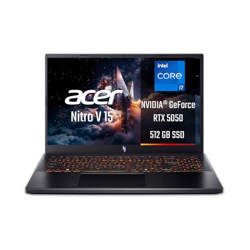 acer Nitro V 15 ANV15-52-77F6 Notebook Gaming, NVIDIA GeForce RTX 5050 8 GB GDDR7, Processore Intel Core i7-13620H, Ram 16 GB DDR4, 512 GB SSD, Display 15.6 FHD IPS 165 Hz LED LCD, Windows 11 Home