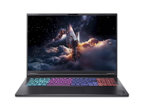 acer Nitro 18 I PC Portable Gaming 18 FHD I NVIDIA GeForce RTX 5070 I AMD Ryzen AI 9 365 I 32Go RAM I 1To SSD I Windows 11 I Noir I Clavier FR AZERTY I AN18-61-R5SP