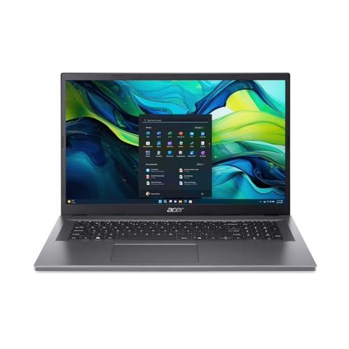 acer Aspire 17 I PC Portable 17.3 FHD I Intel Core i3-N305 I 8Go RAM DDR5 I 512Go SSD I Intel UHD Graphics I Windows 11 I Clavier FR AZERTY I AG17-31P-38X8