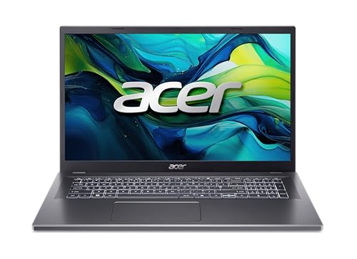 Acer Aspire 17 I PC Portable 17.3 FHD LCD 60Hz I Intel Core i5-1334U (13è gén.) I 16 Go RAM I 512 Go SSD I Intel Iris XE Graphics I Windows 11 Home I Gris I Clavier FR AZERTY I A17-51M-54F8