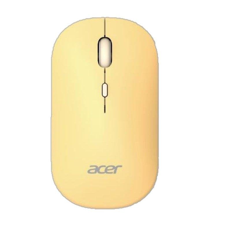Acer Souris Acer AMR130 Bluetooth 5.2 1600DPI Yellow Dual 2.4GHz 4 Boutons Ergonomique