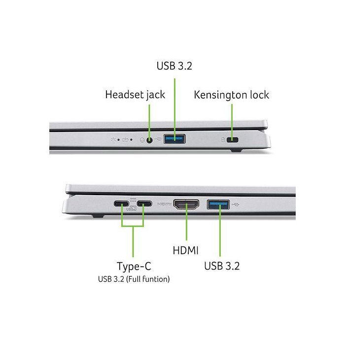 PC Portable ACER Aspire Go 15 Win 11 15 6 FHD AMD Athlon 7120U RAM 8 Go 128Go SSD
