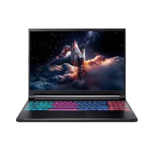 Acer Nitro V 16S I PC Portable Gaming 16 WQXGA 180Hz I NVIDIA GeForce RTX 5060 I AMD Ryzen 7 260 AI I 16Go RAM I 1To SSD I Windows 11 Home I Clavier FR AZERTY Rétroéclairé I Noir I ANV16S-41-R3Y9