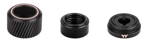 Thermaltake Pacific SF Hard Tube 16mm OD Compression | Matte Black | DIY LCS Fittings