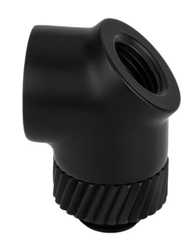 Thermaltake Pacific SF 45 Degree Adapter | Matte Black | DIY LCS Fittings