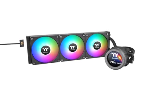 Thermaltake TH280 V2 Ultra EX ARGB Sync|Refroidissement liquide AIO pour processeur 280 mm|TFT-LCD 2,1 480x480|Connexion MagForce 2.0|2xCT140 EX ARGB Sync PWM|Compatible Intel LGA1851 1700 et AMD AM5