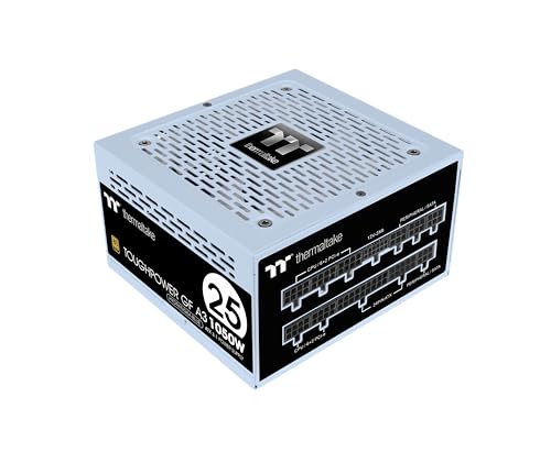 Thermaltake Toughpower GF A3 1050W | Bloc d'alimentation PC-ATX 3.1 | PCIe Gen 5.1 | 80-Plus Gold | Entièrement modulaire | Ventilateur Silencieux 140 | Certifié UE | 25 Ans Hydrangea Limited Edition