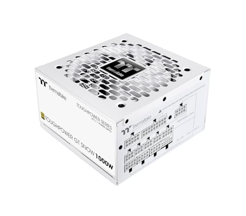 Thermaltake Toughpower GT 750W | ATX3.1 | Connecteur PCIe 5.1 12 V 2x6 | Fonction Smart Zero Ultra silencieuse | Câble à Profil Bas | 80 Or | Modulaire | Neige