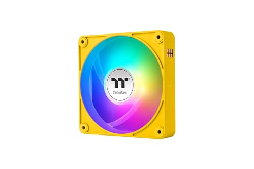 Thermaltake CT140 EX Reverse ARGB Sync |140mm |Pack de 3 |Connexion magnétique MagForce 2.0 en série |PWM 500-1800 tr min |9 LED |Synchronisation carte mère 5V |Roulement hydraulique|Bumblebee (Jaune)