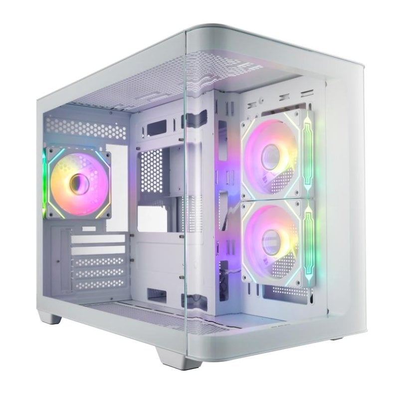 fsp Boîtier PC FSP S380-WA Mini Tower mITX mATX White ARGB