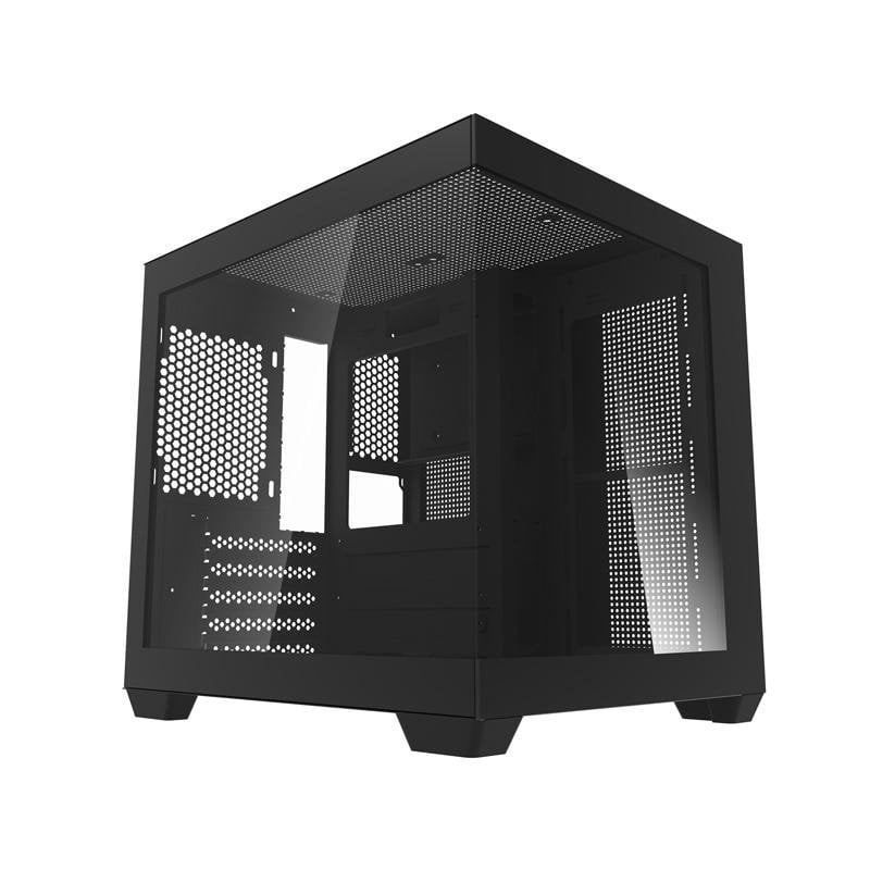 darkflash Boîtier PC Darkflash C275P Mini Tower M-ATX Verre Trempé Black