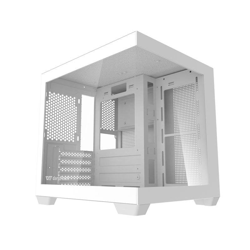 darkflash Boîtier PC Darkflash C275P Mini Tower White Sans Ventilateurs
