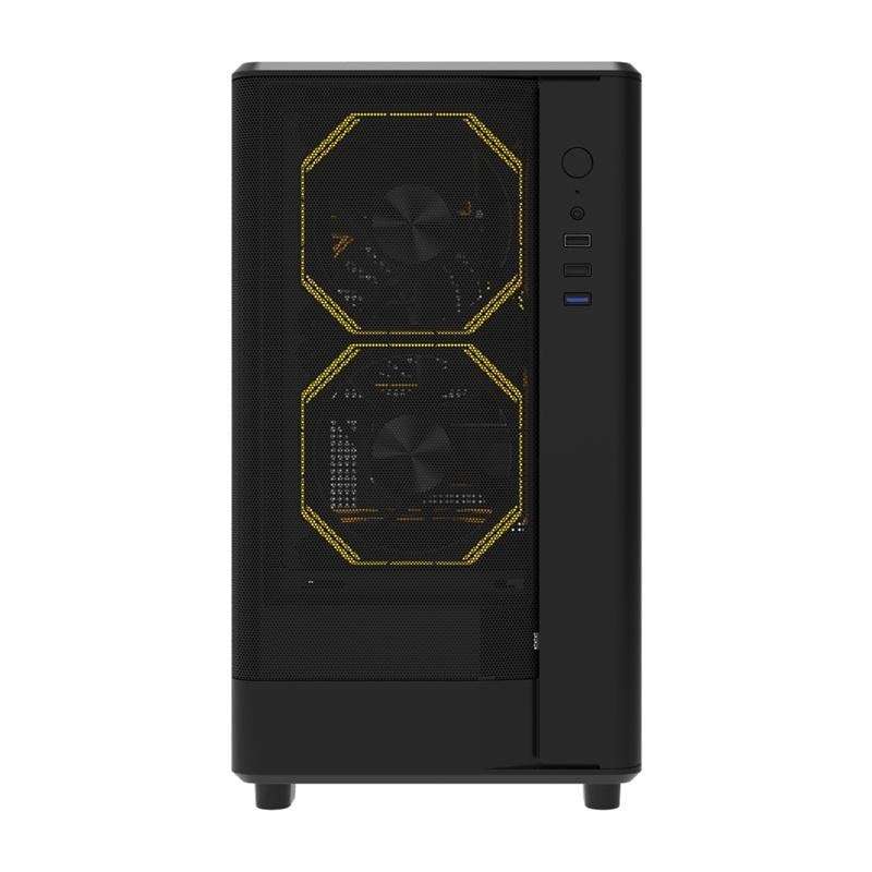 darkflash Boîtier PC Darkflash DB330M Mesh Black Verre Trempé M-ATX ITX