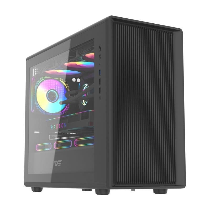 darkflash Boîtier PC Darkflash DB460M Black M-ATX ITX Verre Trempé