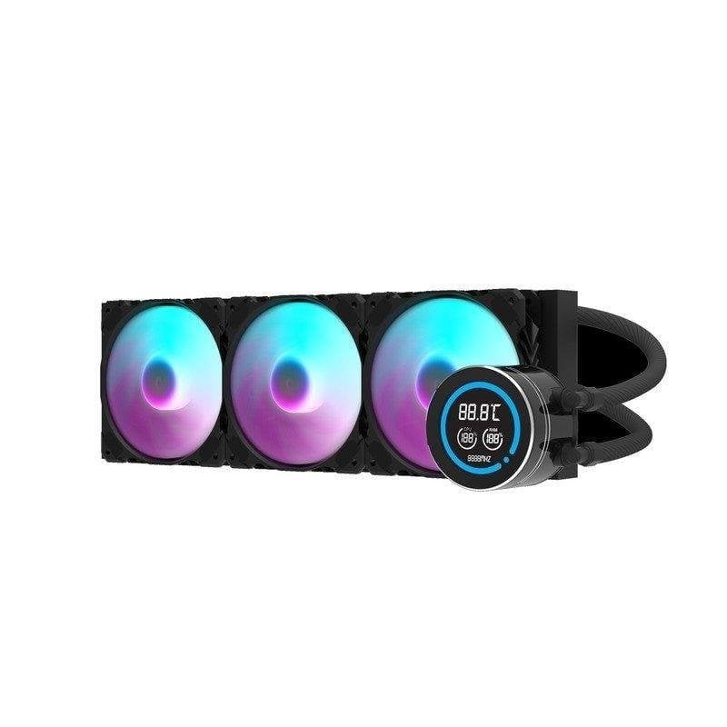 darkflash Refrigeración Líquida darkFlash DN360D Black 360mm 3 Ventiladores ARGB Écran LCD