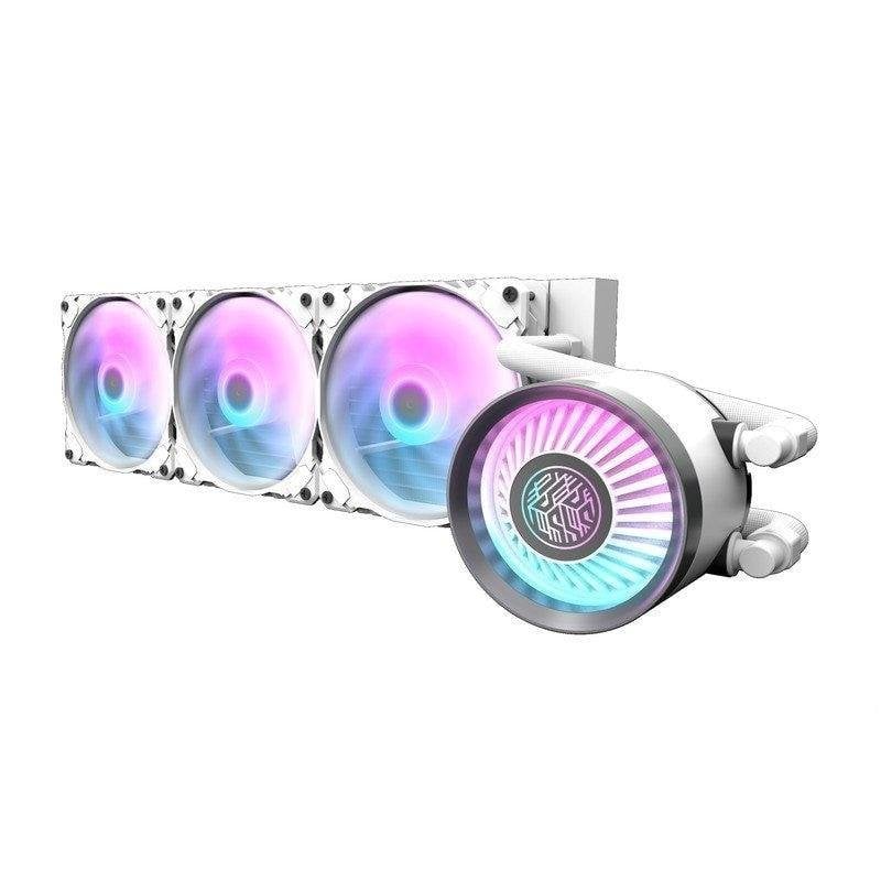 darkflash Refrigeración Líquida darkFlash DN360 White 360mm 3 Ventiladores ARGB Bomba Ajustable