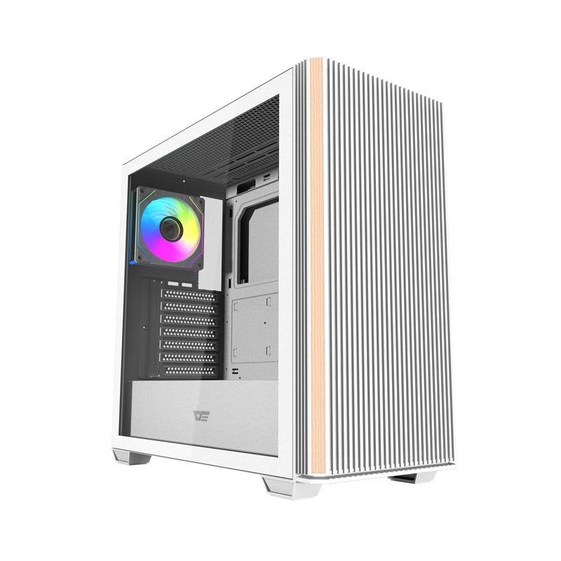 darkflash Boîtier PC Darkflash DS900WS White avec 4 ventilateurs ARGB