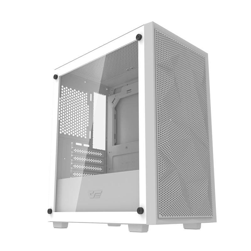 darkflash Boîtier PC Darkflash M305 Mesh Mini Tower White Sans Ventilateurs
