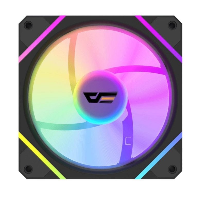 darkflash Ventilateur supplémentaire darkFlash DM12 Black PRO 120mm 1800RPM ARGB PWM silencieux