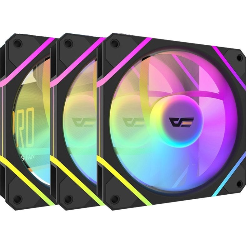 darkflash Ventilateur supplémentaire darkFlash DM12 Pro 120mm 1800RPM ARGB PWM kit 3 en 1