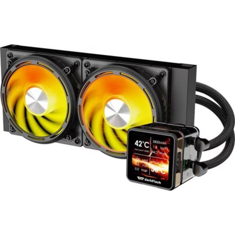 darkflash Refrigeration Liquide Darkflash DE240 240mm 2 Ventilateurs ARGB Écran IPS
