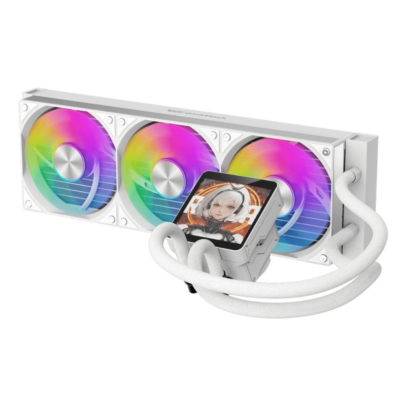 darkflash Refroidissement liquide Darkflash DV360S MAX 360 mm LED RGB 3 ventilateurs base cuivre