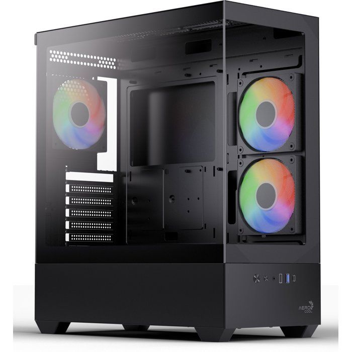 Boitier PC sans - AEROCOOL P500D - ACCM-PN06033.11 - Moyen tour - Format ATX - Black