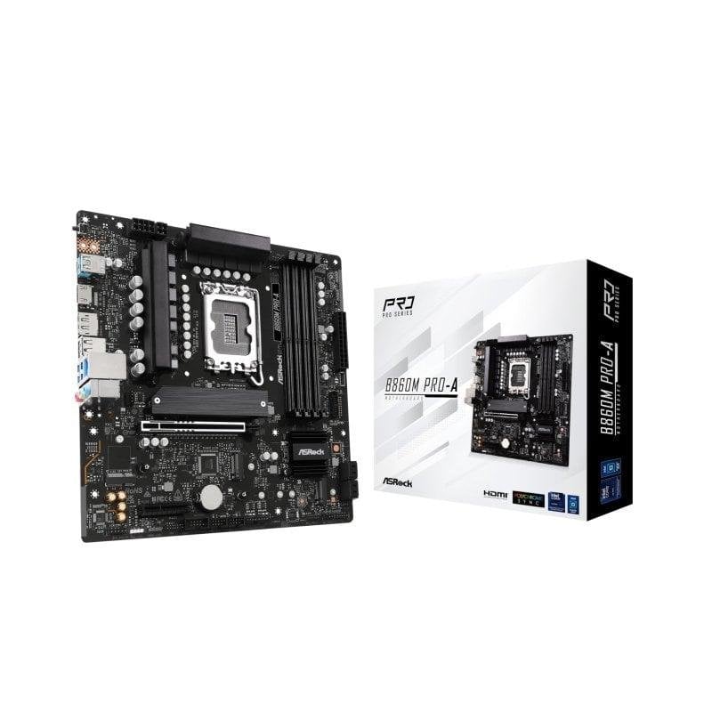 ASRock Carte mère Asrock B860M Pro-A Intel B860 LGA 1851 DDR5 micro ATX 2.5GbE M.2 RAID