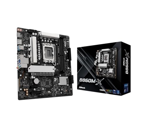 ASRock Carte mère Asrock B860M-X B860 LGA 1851 DDR5 Micro ATX 2.5GbE M.2 PCIe 3.0