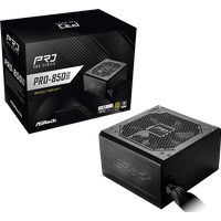 ASRock ATX 850W - 80 Gold - PRO-850G Noir