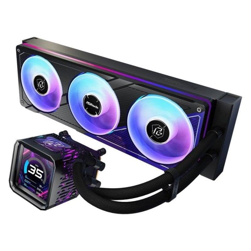 ASRock Refrigeración Líquida Asrock Phantom Gaming 360mm 3 Ventiladores LED LCD