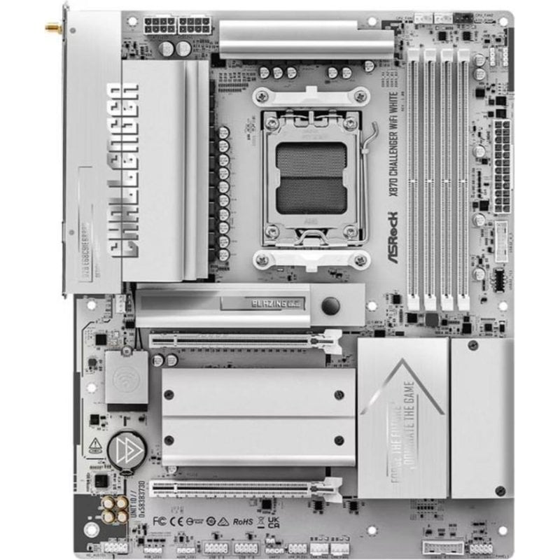 ASRock Carte mère AsRock X870 Challenger WiFi White AMD X870 AM5 DDR5 ATX WiFi 7 PCIe 5.0